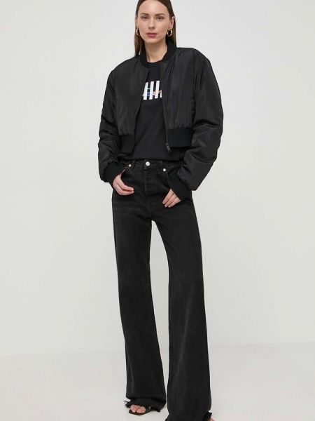 Bombažna majica Karl Lagerfeld črna