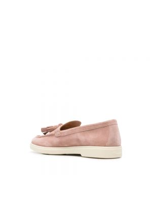 Loafers de ante Santoni rosa
