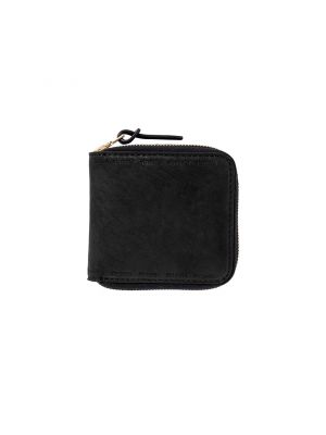 Кожаный кошелек Visvim Bi Fold черный