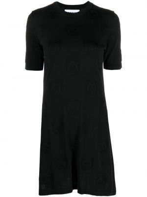Mini obleka Moschino črna