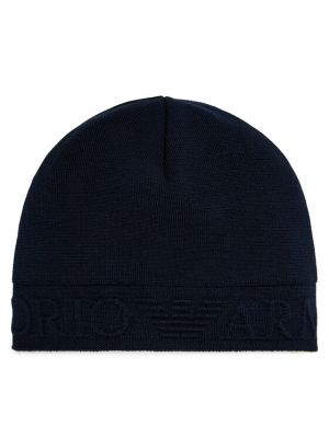 Kepurė Emporio Armani mėlyna