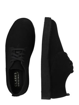 Ilgaauliai batai su raišteliais Clarks Originals juoda