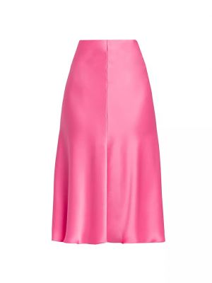 Атласная юбка Stella Mccartney розовая
