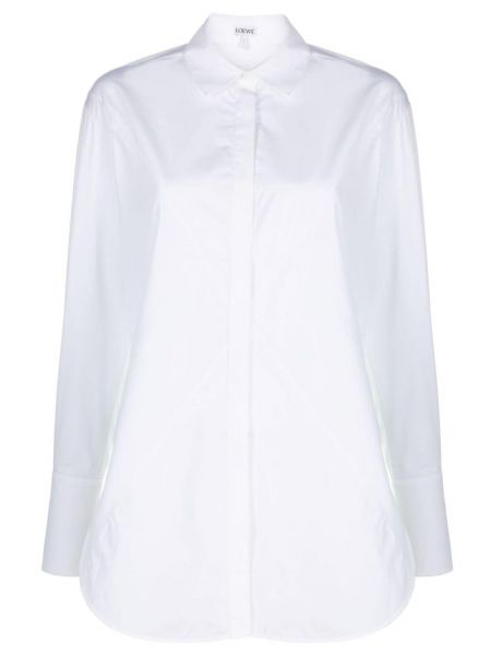 Bavlněná košile Loewe bílá