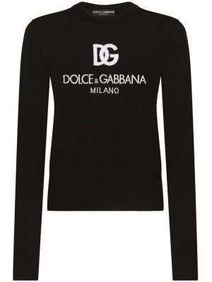 Palaidinė be rankovių Dolce & Gabbana juoda