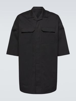 Koszula bawełniana Rick Owens czarna
