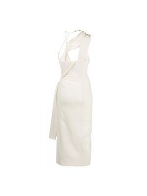 Sukienka asymetryczna Jacquemus biała