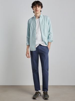 Pantalones chinos slim fit de algodón Easy Wear azul