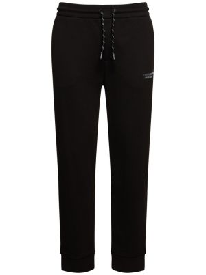 Bavlnené teplákové nohavice Armani Exchange čierna