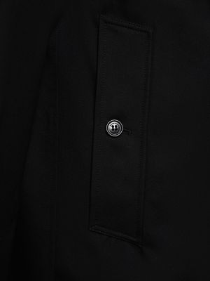Βαμβακερό παλτό Burberry μαύρο