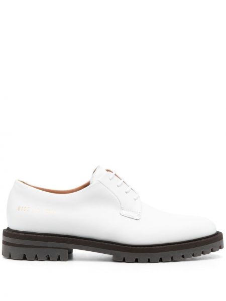 Blonder snøring brogues Common Projects hvit