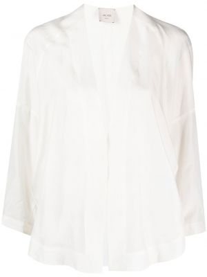 Прозрачна копринена блуза Alysi бяло