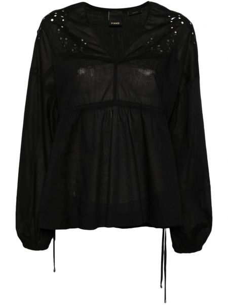 Bluse mit v-ausschnitt Pinko schwarz