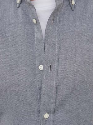 Pernata pamučna košulja s gumbima United Colors Of Benetton siva