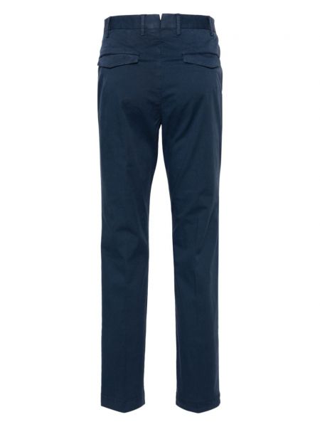 Bavlněné slim fit úzké kalhoty Pt Torino modré
