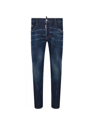 Skinny jeans mit geknöpfter mit reißverschluss Dsquared2 blau