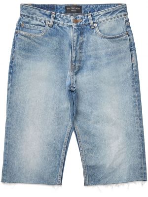 Shorts di jeans Balenciaga blu