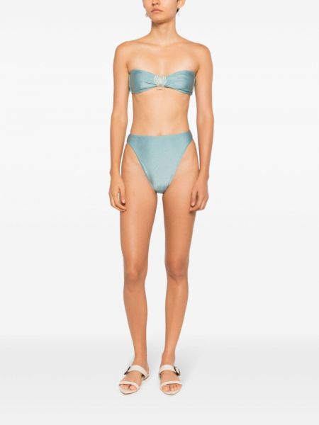 Bikini avec applique Adriana Degreas bleu
