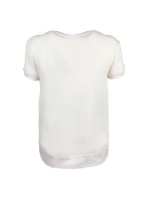 Camiseta de seda Dsquared2 blanco