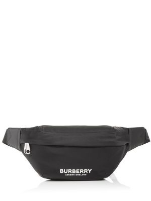 Нейлоновая поясная сумка Burberry черная