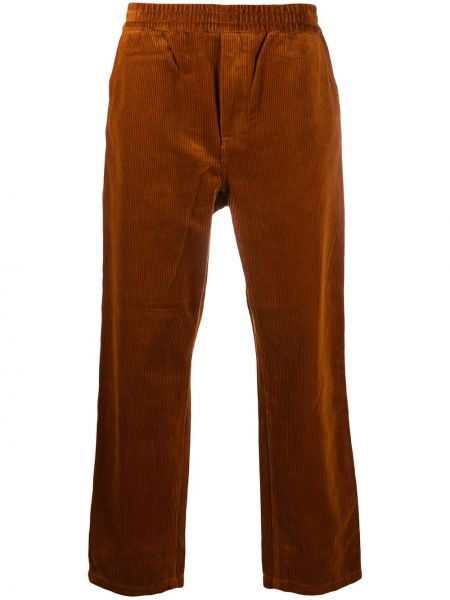 Pantalones rectos de pana Carhartt Wip naranja