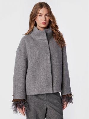 Cappotto di lana Peserico grigio