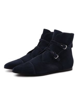 Замшевые ботинки Giorgio Armani синие