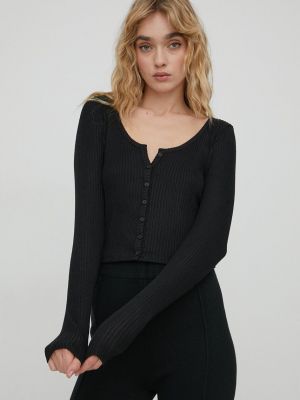Блуза с дълъг ръкав Hollister Co. черно