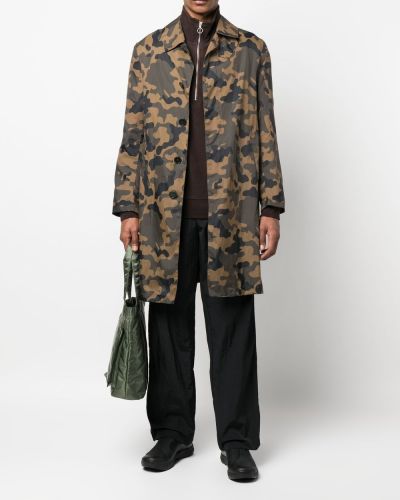 Manteau à imprimé à imprimé camouflage imperméable Mackintosh