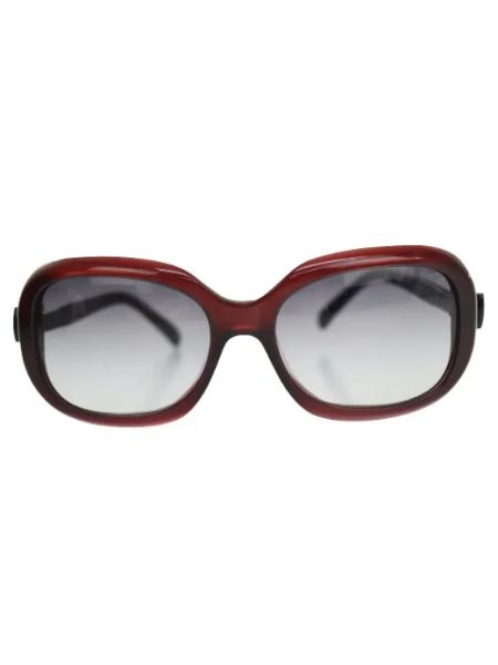 Okulary przeciwsłoneczne Chanel Vintage czerwone