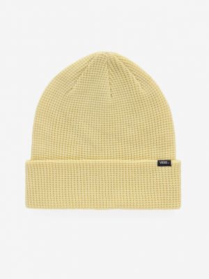 Dzianinowa czapka Vans żółta