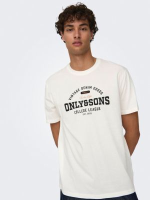 Koszulka Only & Sons biała