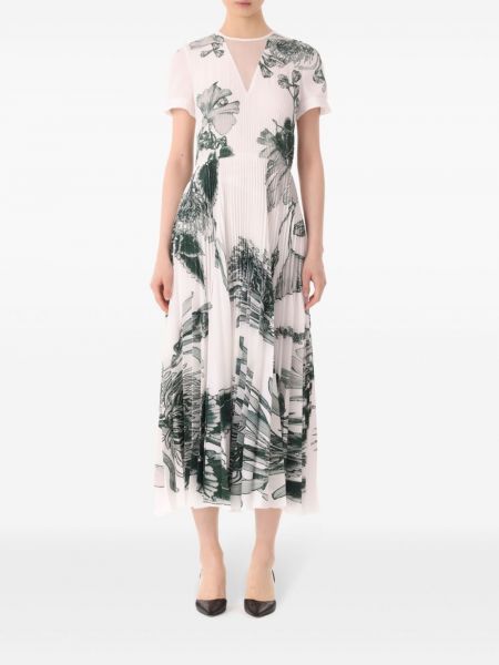 Laskostettu painettu kukka- levenevä mekko Jason Wu Collection