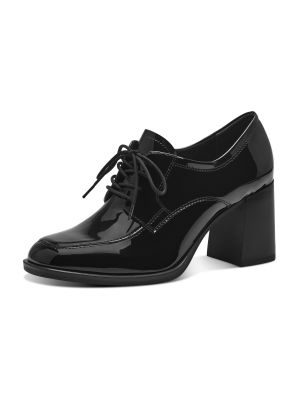 Полуотворени обувки Tamaris черно