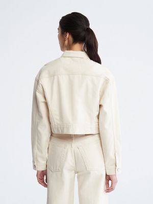 Джинсовая куртка Calvin Klein белая