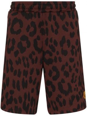 Pantalones cortos deportivos leopardo Kenzo marrón