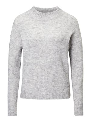 Меланжов пуловер Ichi сиво