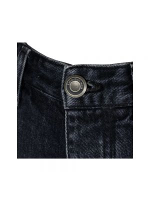 Szorty jeansowe z wysoką talią Calvin Klein czarne