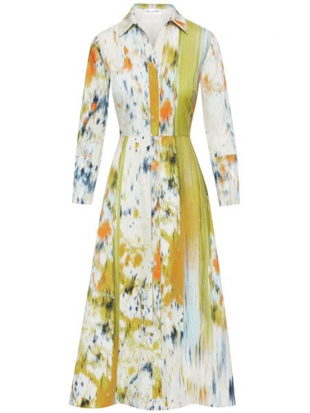Ravna haljina s printom s apstraktnim uzorkom Oscar De La Renta