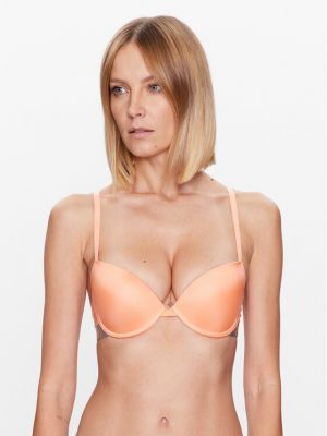 Push-up modrček Emporio Armani Underwear oranžna