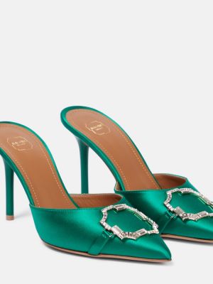 Papuci tip mules Malone Souliers verde