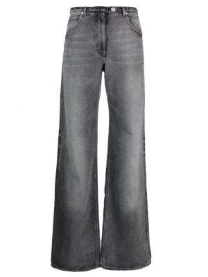 Voľné džínsy s nízkym pásom Courreges sivá