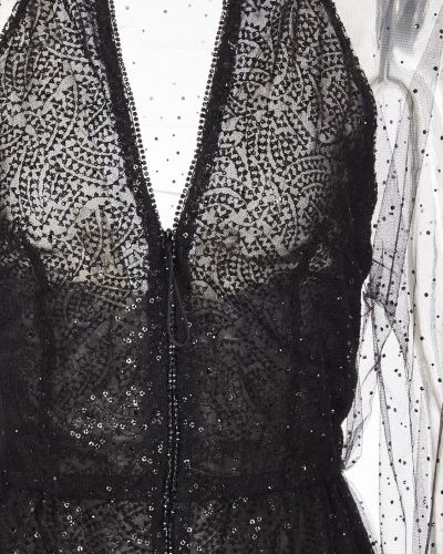 Tüll hosszú ruha Giorgio Armani fekete