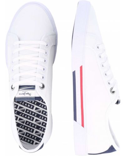Sneakerși Pepe Jeans alb