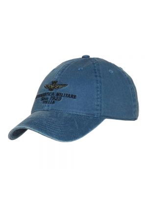 Gorra de algodón Aeronautica Militare azul