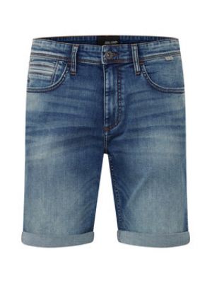 Priliehavé džínsové šortky Blend modrá