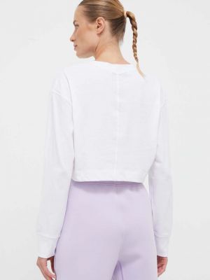 Tričko s dlouhým rukávem s dlouhými rukávy Calvin Klein Performance bílé