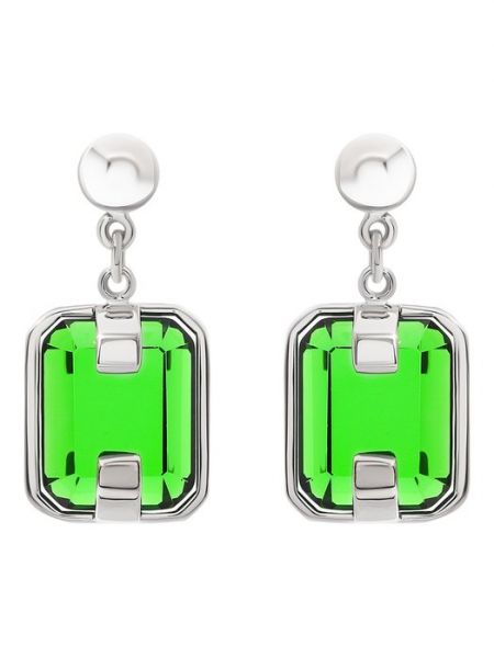 Серьги Crystalline Jewellery зеленые
