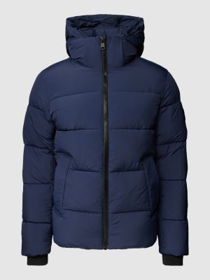 Pikowana nylonowa kurtka puchowa z kapturem Calvin Klein
