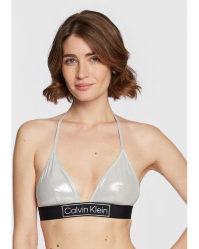 Calvin Klein Swimwear Bikini felső KW0KW01943 Ezüst